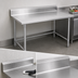 Thumbnail image #4 for John Boos Stallion 84-Inch x 24-Inch Stainless Steel Work Table with 5-Inch Backsplash