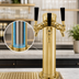 Thumbnail image #4 for Perlick Century 3-Inch O.D. Countertop Glycol-Cooled 2-Faucet Draft Arm Beer Tower, Extra Height, Tarnish-Free Brass Finish