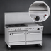 Thumbnail image #4 for Southbend Ultimate 60-Inch Gas Restaurant Range with 6 Burners, 24-Inch Griddle, Standard Oven and Cabinet Base