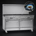 Thumbnail image #4 for Southbend Ultimate 60-Inch Commercial Gas Restaurant Range with 9 Open Burners and 2 Cabinets