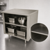 Thumbnail image #4 for Advance Tabco Special Value 36-Inch W x 24-Inch D Flat Top Open Base Work Table with Mid-Shelf