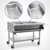Thumbnail image #4 for Eagle Group Portable Electric Sealed Well Hot Food Table with Open Base, 2 Wells, 208V