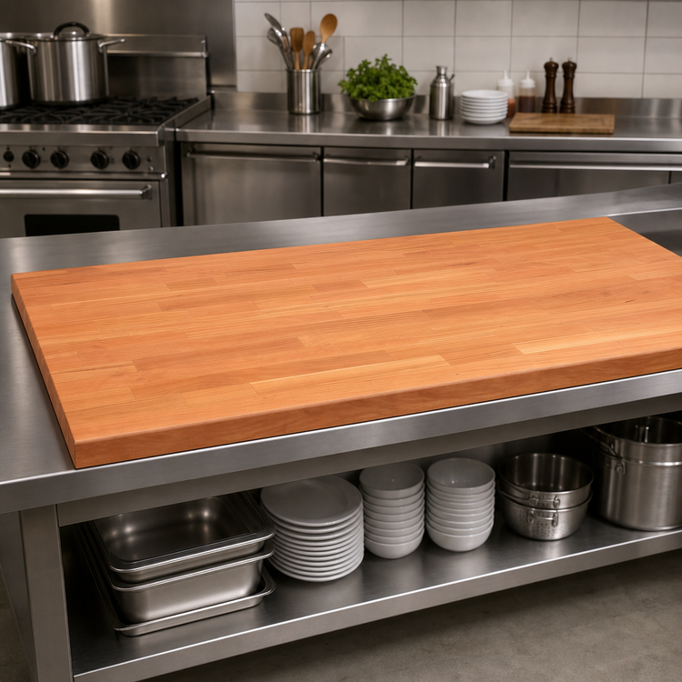Product image #4 for Boos Block American Cherry Edge Grain Kitchen Countertop, 72 x 25 x 1-1/2 Inch
