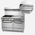 Thumbnail image #4 for Southbend S-Series 60-Inch Commercial Gas Range with 6 Open Burners, 24-Inch Thermostatic Griddle, and 2 Convection Ovens