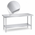 Thumbnail image #4 for Duke Stainless Steel Work Table with Undershelf, 108 x 36 Inches, Flat Top