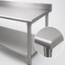 Thumbnail image #4 for Deluxe Series 144-Inch x 24-Inch Stainless Steel Work Table with 4-1/2-Inch Backsplash and Adjustable Undershelf