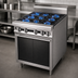 Thumbnail image #4 for Titan JTRH-8-A Heavy Duty 48 Inch 8-Burner Gas Range with Cabinet Base