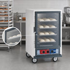Thumbnail image #4 for Metro C5 C515-PFC-L Half-Height Mobile Proofing Cabinet, Non-Insulated, Clear Polycarbonate Door, 17 Full-Size Pan Capacity