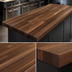 Thumbnail image #4 for John Boos Boos Block Blended Edge Grain American Black Walnut Kitchen Countertop, 144 x 36 x 1-1/2 Inch, Varnique Finish