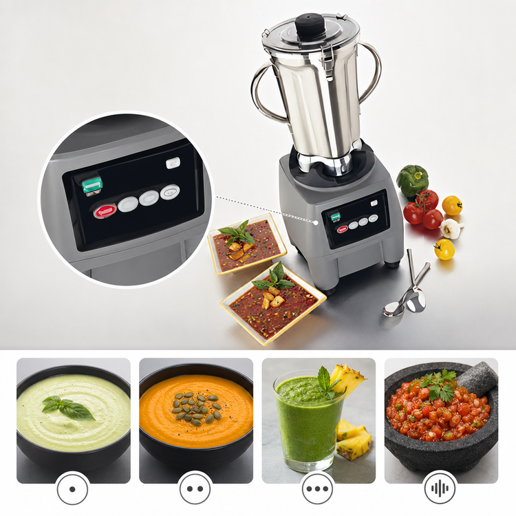 Product image #4 for Waring CB15 Heavy-Duty Commercial Food Blender with 1-Gallon Removable Stainless Steel Container, 3-Speed Plus Pulse