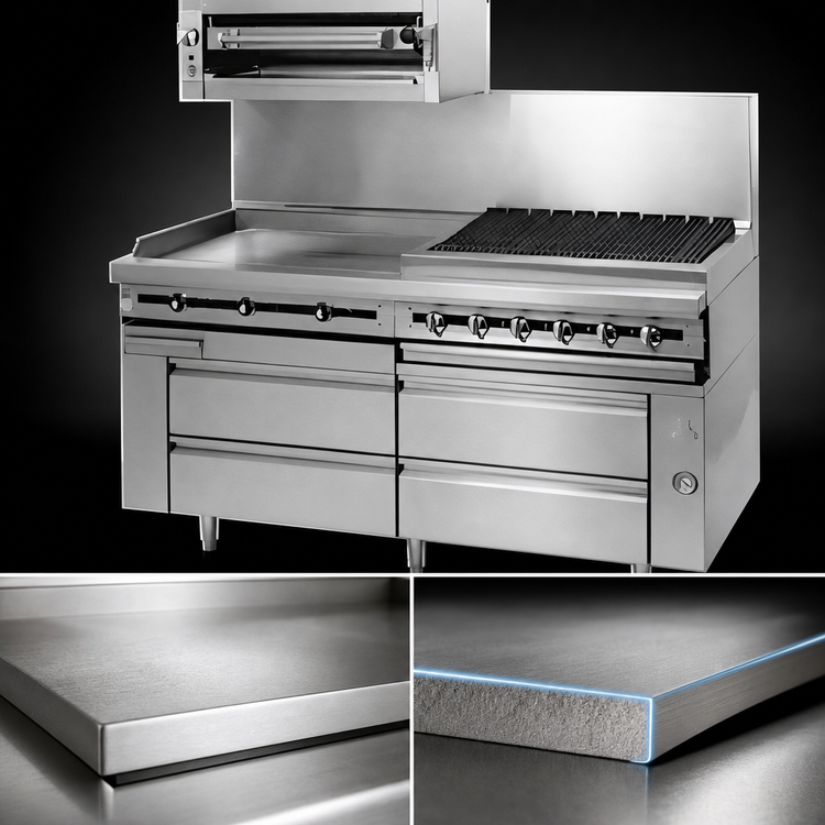 Product image #4 for Titan JMRH-24G 24 Inch Modular Griddle Top Gas Range with Manual Controls