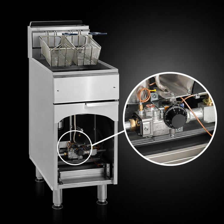 Product image #4 for Imperial IFS-75 75 lb. Floor Model Tube Fired Gas Fryer