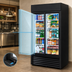 Thumbnail image #4 for True 2-Section Sliding Glass Door Merchandiser Refrigerator with 8 Shelves and LED Lighting