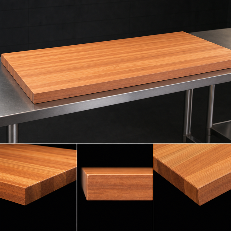 Product image #4 for Boos Block American Cherry Edge-Grain Kitchen Countertop, 108 x 27 x 1-1/2 Inch, Varnique Finish