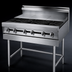 Thumbnail image #4 for Titan JMRH-6ST 72-Inch Modular Heavy Duty Gas Range with 6 Open Burners and 6 Hot Tops