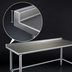 Thumbnail image #4 for Eagle Spec-Master 108-Inch x 30-Inch Stainless Steel Underbar Work Table with Rear Upturn