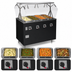 Thumbnail image #4 for Vollrath 2-Series Affordable Portable Deluxe 4-Well Electric Mobile Hot Food Station with Buffet-Style Breath Guard