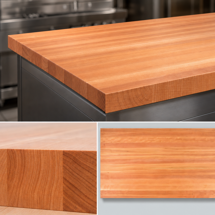 Product image #4 for John Boos Boos Block American Cherry Edge Grain Kitchen Countertop, 84 x 42 x 3 Inches, Penetrating Oil Finish