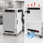 Thumbnail image #5 for Metro HotBlox™ HBCN8-ASPS-UC 8-Pan Pass-Thru Undercounter Heated Holding Cabinet, Analog Controls, Solid Front & Rear Doors