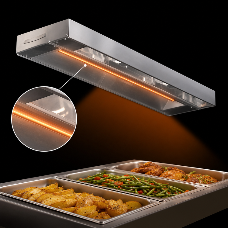 Product image #4 for Eagle RedHots 42-Inch Unlighted Strip Heat Lamp, Single Rod, 240V, 675W