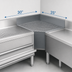 Thumbnail image #4 for Prestige Supreme Free-Standing 90° Corner Drainboard Filler, 30