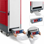 Thumbnail image #4 for Metro C5 Insulation Armour C537-MFS-4 Moisture Heated Holding & Proofing Cabinet, Mobile 3/4 Height, 14 Full-Size Sheet Pans/26 Hotel Pans
