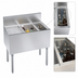 Thumbnail image #4 for Krowne Royal Series 32-Inch Underbar Speed Multi Station with 24-Inch Left Ice Bin and Insulated Bottle Well