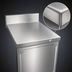 Thumbnail image #4 for La Rosa Refrigeration 12-Inch Stainless Steel Top Extension Panel with Sides