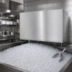 Thumbnail image #4 for Hoshizaki KM-1301SWJ3 Water-Cooled Stackable Crescent Cube Ice Maker, Self-Contained, 1,360 lb/Day, 48-Inch Wide