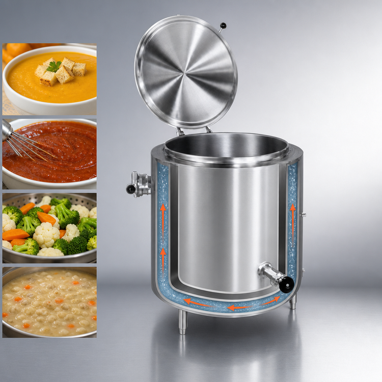 Product image #4 for Groen EE-40 40-Gallon Electric Steam-Jacketed Floor Kettle