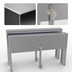 Thumbnail image #4 for Glastender 23-Inch Double Speed Rail Locking Cover, Stainless Steel