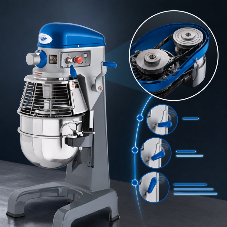 Product image #4 for Vollrath 20-Quart Countertop Planetary Mixer with Digital Timer, 3-Speed, 1/2 HP