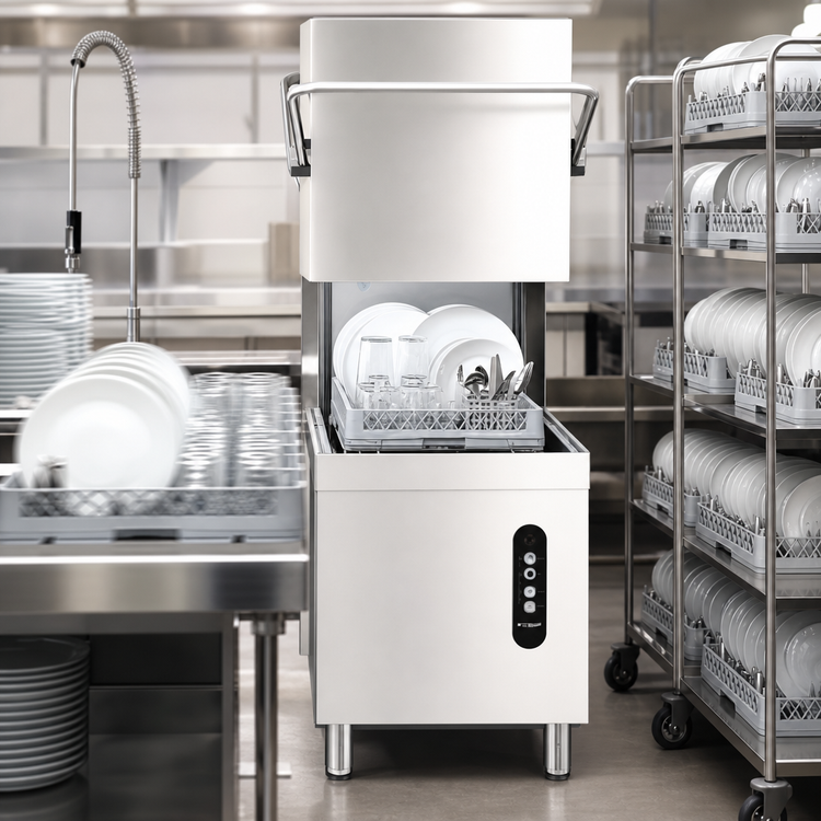 Product image #4 for Jet-Tech EV22 High-Temperature Door-Type Dishwasher with Built-In Rinse Booster
