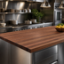 Thumbnail image #4 for Boos Block 72 Inch x 30 Inch x 3 Inch American Black Walnut Edge Grain Kitchen Countertop with Varnique Finish