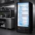 Thumbnail image #4 for Hoshizaki One-Section Black Reach-In Glass Door Refrigerated Merchandiser, Bottom-Mount, 10 Cu. Ft.