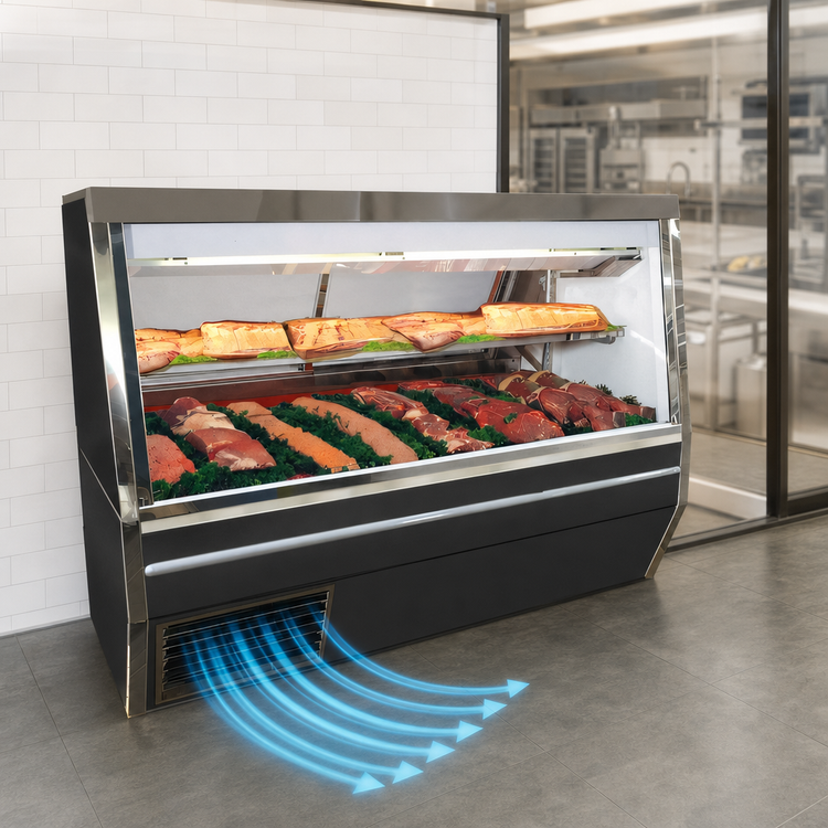 Product image #4 for Howard-McCray 34N Series 120-Inch Self-Contained Double Duty Red Meat Service Case with LED Lighting