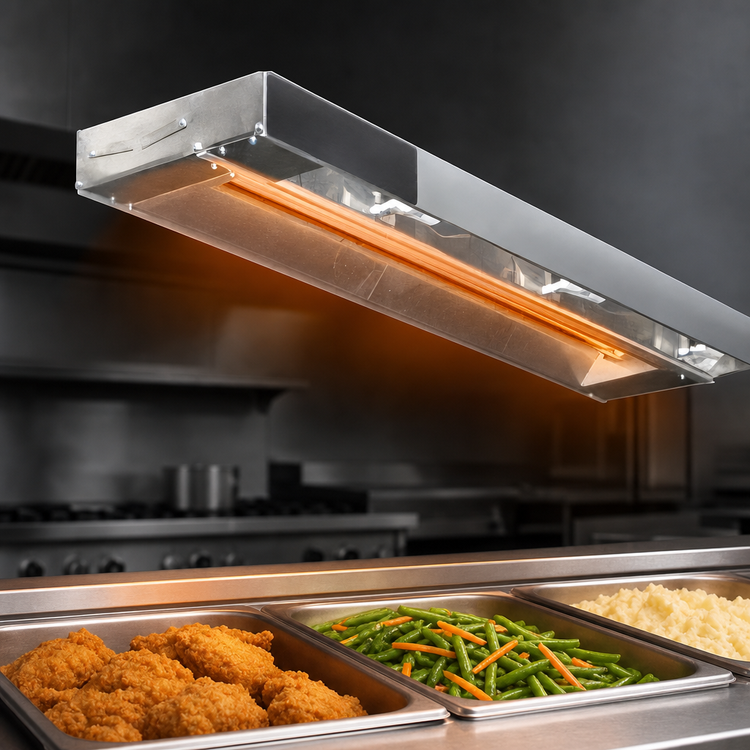 Product image #4 for Eagle RedHots 18-Inch Single Lighted Rod-Type Strip Heat Lamp with Remote, 208V, Standard Wattage
