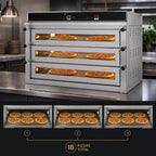 Thumbnail image #4 for Doyon Baking Equipment (Middleby) Jet-Air PIZ6 Triple-Deck Electric Pizza Deck Oven, 6 x 18-Inch Pizza Capacity, Stainless Steel