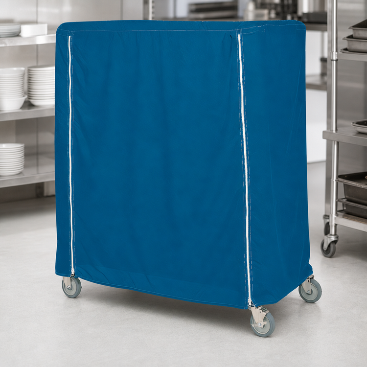 Product image #4 for Metro Queen Mary and Banquet Cart Cover, 48 x 24 x 74 Inches, Uncoated Nylon, Mariner Blue