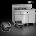 Thumbnail image #4 for Imperial IFSCB375EU Triple-Battery Electric Floor Fryer with Built-In Filter System, 75 lb. Each