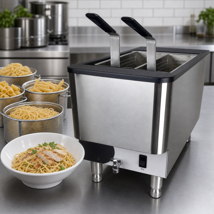 Product image #4 for Nemco Countertop Electric Pasta Cooker/Boiling Unit, 2.5 Gallon Single Tank, 240V