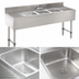 Thumbnail image #4 for Advance Tabco Underbar Basics 3-Compartment Stainless Steel Underbar Sink Unit with Dual Drainboards and Deck-Mount Faucet, 72 Inch Wide