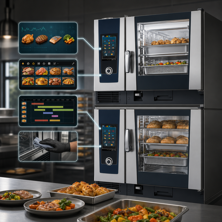 Product image #4 for RATIONAL iCombi Pro Double-Stack 6-Full Size Electric Combi Ovens, 480/440V, 3-Phase
