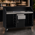 Thumbnail image #4 for Deluxe 5-Foot Portable Bar with Ice Bin, Double-Tier Speed Rail, and Center Locking Cabinet