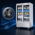 Thumbnail image #4 for Everest Refrigeration Two-Section Laboratory Refrigerator with Full-Height Glass Doors, 33 Cu. Ft., Bottom-Mount R290
