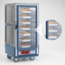 Thumbnail image #4 for Metro C5 Insulation Armour 3 Series Lower Wattage 3/4 Height Heated Holding Cabinet, Gray, Clear Polycarbonate Door, Fixed Wire Slides