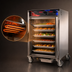 Thumbnail image #4 for Cres Cor AquaTemp Mobile Heated Holding Cabinet with Humidity Control, 1/2 Size, Stainless Steel, 120V