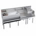 Thumbnail image #5 for Royal Series 72-Inch x 24-Inch Underbar Ice Bin/Cocktail Station with Blender and Liquor Stations