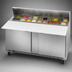 Thumbnail image #5 for Beverage-Air Two-Section Sandwich Top Refrigerated Prep Table, 60-Inch, 16-Pan Opening