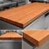 Thumbnail image #4 for Boos Block American Cherry Edge Grain Kitchen Countertop, 120 x 36 x 3 Inch, Varnique Finish